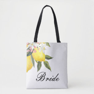 BRIDE TOTE BACK WITH LEMONS