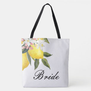 BRIDE TOTE BACK WITH LEMONS