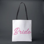 BRIDE TOTE BAG<br><div class="desc">BRIDE TOTE BAG,  BACHELORETTE, BRIDAL SHOWER, WEDDING</div>