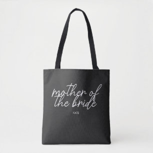 Bride Tribe Bachelorette Bride Modern Monogram Tote Bag