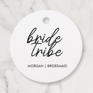 Bride Tribe   Bachelorette Bridesmaid Modern Favour Tags