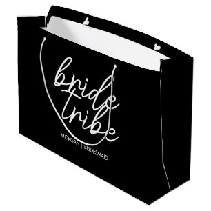 Bride Tribe   Bachelorette Bridesmaid Modern Large Gift Bag