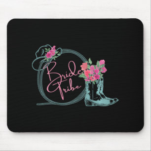 Bride Tribe Bachelorette Nashville Country Coastal Mouse Mat
