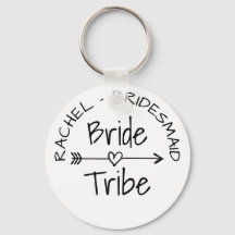 Bride Tribe bachelorette party favor keychains