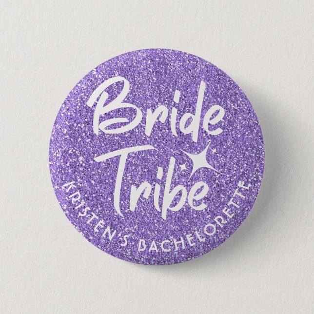 Bride Tribe Bachelorette Pin Violet (Front)