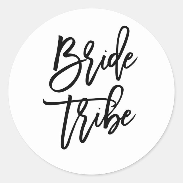 Bride Tribe Bachelorette Stickers (Front)