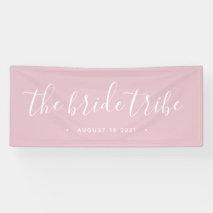 Bride Tribe Blush Pink Wedding Banner