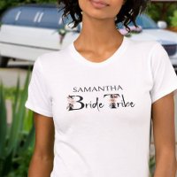 Bride Tribe Boho Floral Letters Bachelorette