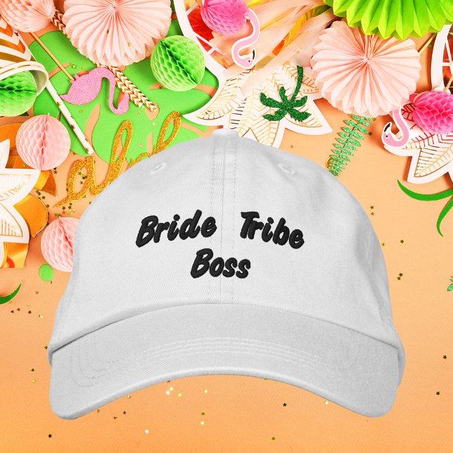 Bride Tribe Boss, Bachelorette Party Wedding Embroidered Hat (Creator Uploaded)