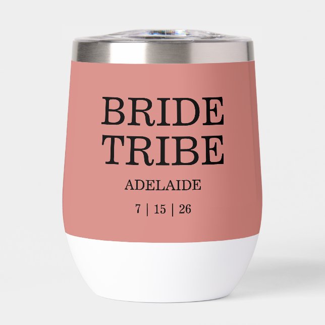 Bride Tribe Bridal Party Desert Rose (Front)