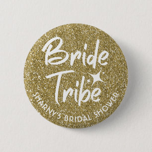 Bride Tribe Bridal Shower Pin Gold
