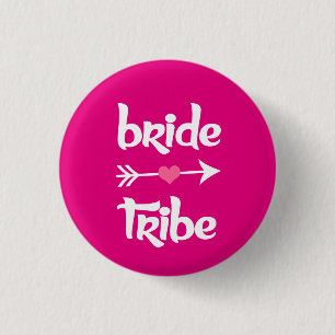 Bride Tribe Bridesmaid women's 3 Cm Round Badge