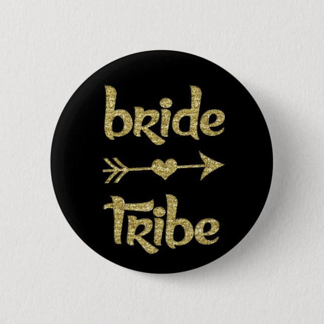 Bride Tribe Bridesmaid women's 6 Cm Round Badge (Front)