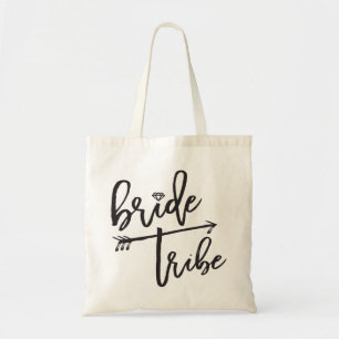 Bride Tribe Brush Diamond Bridal Party Wedding Bag