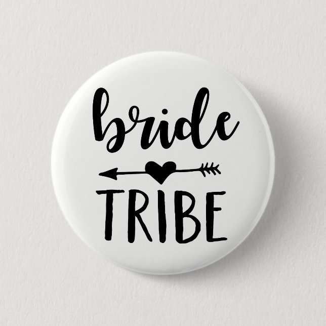 Bride Tribe Button for Bridesmaid (Front)