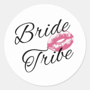 Bride Tribe Classic Round Sticker
