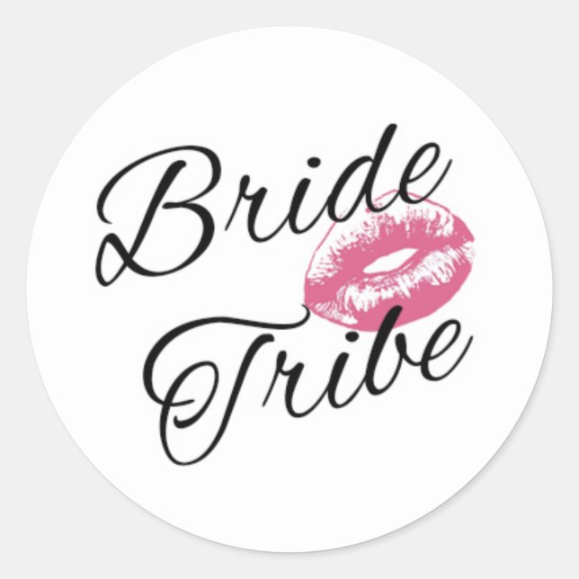 Bride Tribe Classic Round Sticker (Front)
