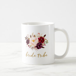 Bride Tribe Coffee Mug - Floral, Roses
