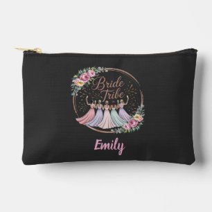 Bride Tribe Custom Name Bachelorette Party  Accessory Pouch
