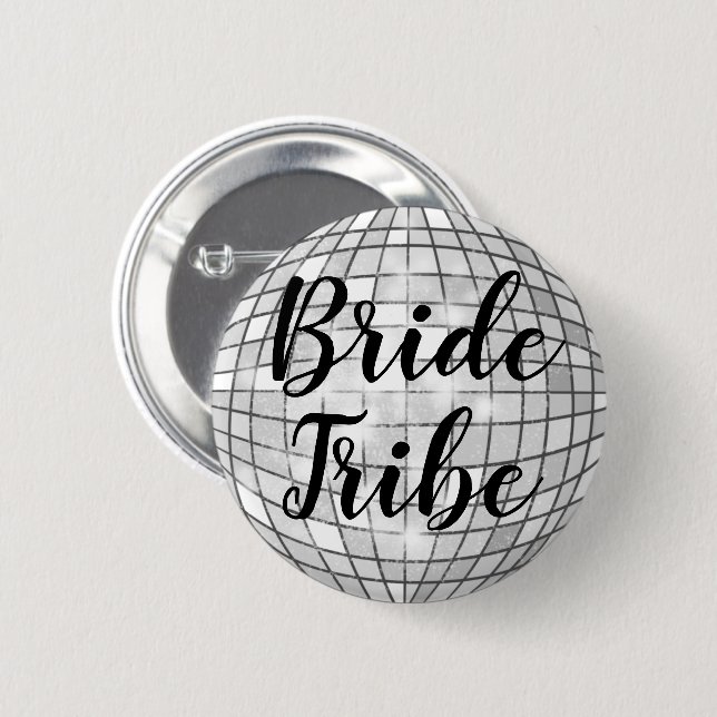Bride Tribe Disco Ball Pin (Front & Back)