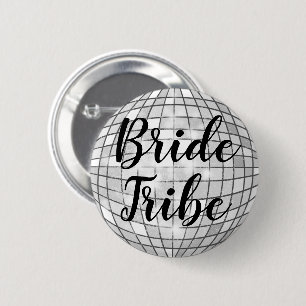 Bride Tribe Disco Ball Pin