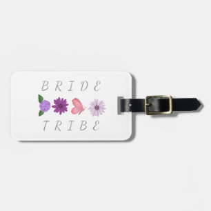 Bride Tribe Floral Bride Hen Party Gift Luggage Tag