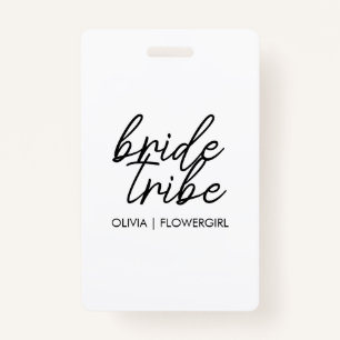 Bride Tribe Flower Girl ID Badge