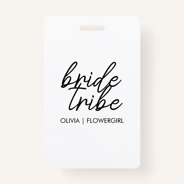 Bride Tribe | Flower Girl ID Badge (Front)