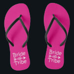 Bride Tribe funny Bridesmaids flip flops<br><div class="desc">Bride Tribe funny Bridesmaids flip flops</div>