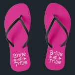 Bride Tribe funny Bridesmaids flip flops<br><div class="desc">Bride Tribe funny Bridesmaids flip flops</div>