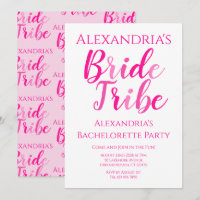 Bride Tribe Hot Pink Bachelorette Party