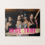 Bride Tribe Keepsake Photo Bridesmaid Gift Jigsaw Puzzle<br><div class="desc">Bride Tribe Keepsake Photo Bridesmaid Gift Jigsaw Puzzle</div>
