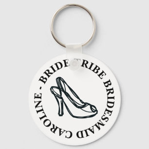 Bride Tribe ladies shoe bachelorette party favour Key Ring