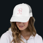 Bride tribe last rodeo trucker hat<br><div class="desc">Bachelorette weekend party favours,   featuring a woman in a cocktail glass. Easy to change for any party.</div>