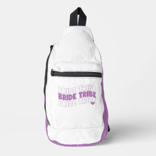 Bride Tribe Lavender White Sling Bag