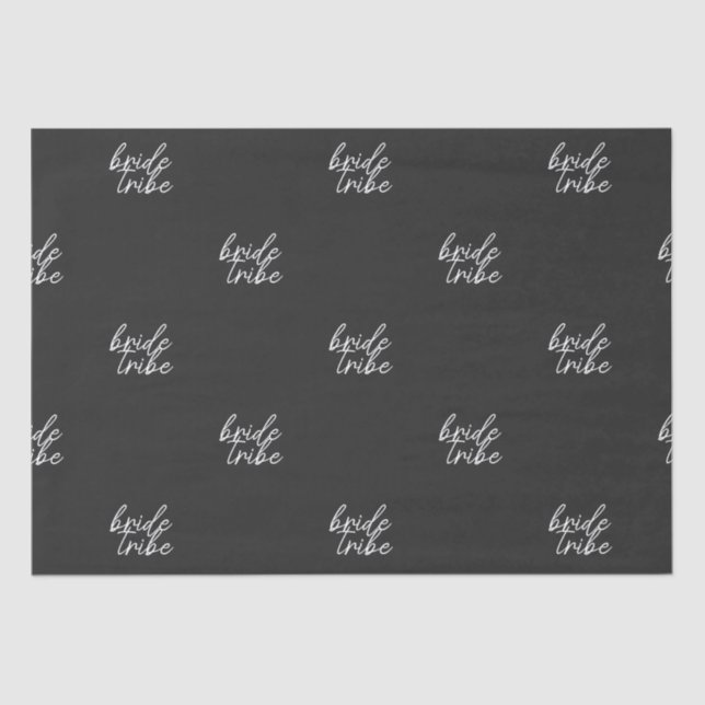 Bride Tribe | Modern Bridal Shower Tissue Paper (Front)