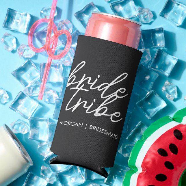 Bride Tribe | Modern Bridesmaid Bachelorette Seltzer Can Cooler (In Situ Summer)