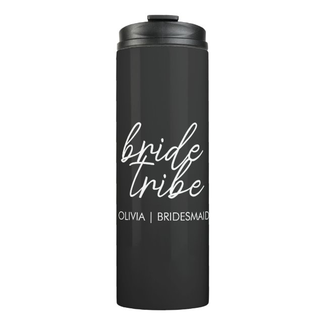 Bride Tribe | Modern Bridesmaid Thermal Tumbler (Front)