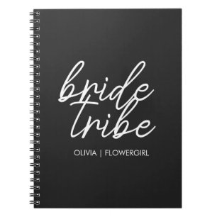 Bride Tribe   Modern Flower Girl Notebook
