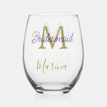 Bride tribe monogram bridal shower simple golden p