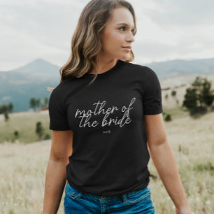 Bride Tribe   Mother of the Bride Modern Monogram T-Shirt