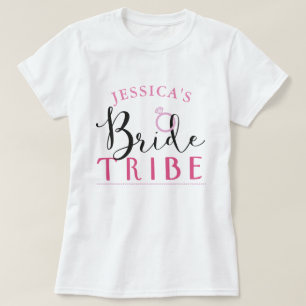 Bride Tribe Personalised Ring Bridal Shower Tops