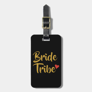 Bride Tribe Red Heart Luggage Tag