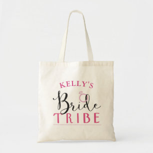 Bride Tribe Ring Pink Tote Bag Gift Bridal Shower