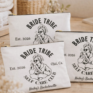 Bride Tribe Self Care Club Makeup Bags | Spa Bache