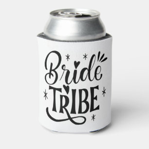 Bride Tribe Sparkle Script Can Cooler