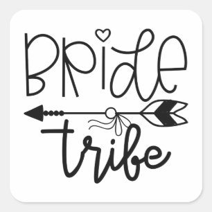 Bride Tribe Square Sticker
