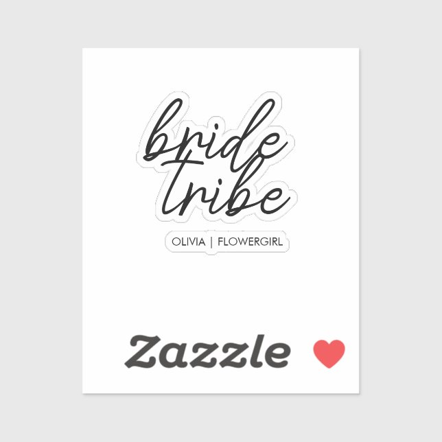 Bride Tribe | Wedding Flower Girl Modern (Sheet)