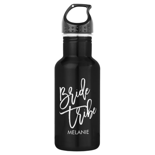 Bride Tribe White Script 532 Ml Water Bottle (Front)
