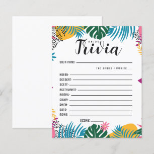 Bride Trivia Bridal Shower Game